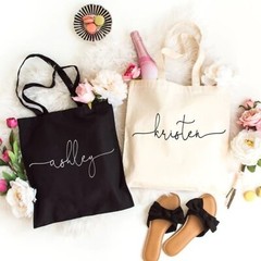 Spacious Handmade Tote Bag: Durable, Customizable, Eco-Friendly Cotton