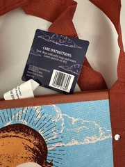 Trader Joe’s 6 Gallon Stand-Up Collapsible Grocery Tote Bag Moon Hibiscus Plane
