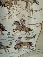 TJ MAXX REUSABLE LARGE TOTE SHOPPING BAG NEW WESTERN COWBOY COWGIRL HORSE RODEO
