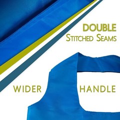 Reusable 3-Pack Grocery Shopping Totes Bags Recycled Eco Friendly 15″ New