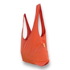 12-pack TOATY CO. Reusable Grocery Bags Bulk Extra long Straps, Red Carry Pouch