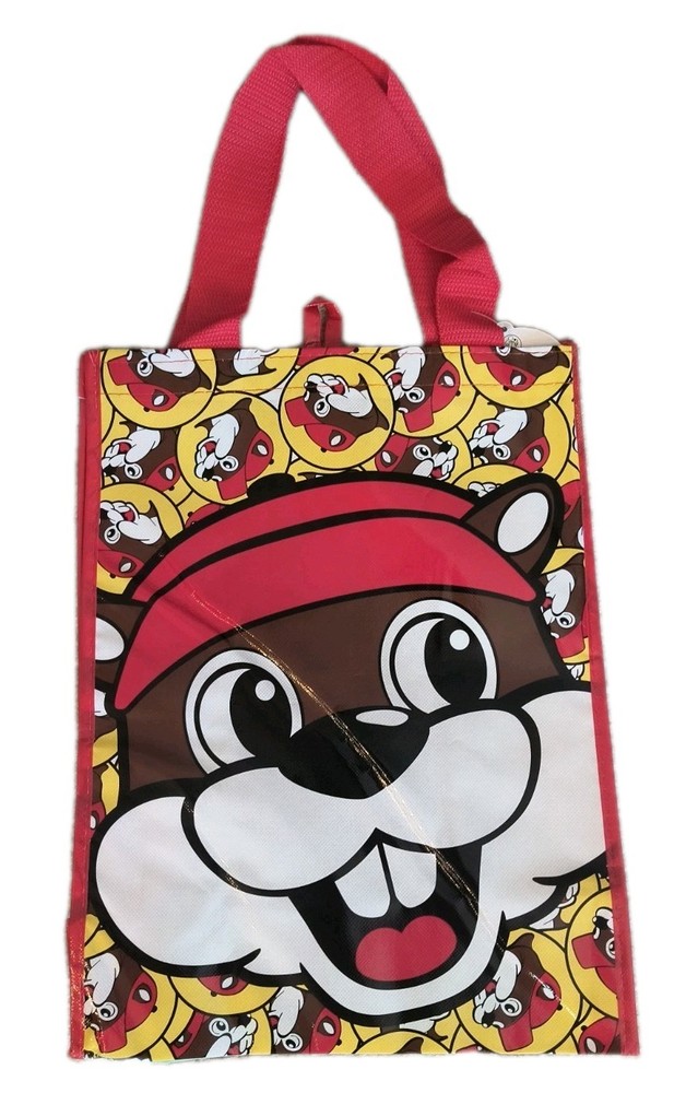 Buc-ee’s New Limited-Edition Plastic Coated Reusable Tote Bag Beaver Logo NWOT!