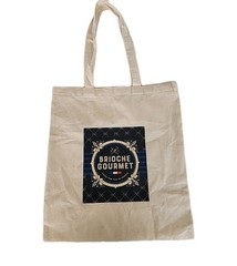 Brioche Gourmet French Flag Canvas Shopping Bag Made for You in France 14″ X 16″