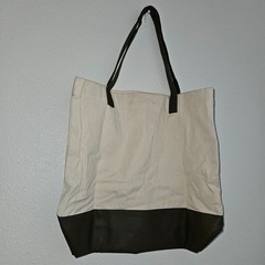 Worldmark by Wyndham Reusable Tote Bag Souvenir Canvas Faux Leather NEVER USED