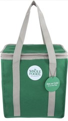 NWT WHOLE FOODS MARKET Reusable Insulated Cooler Green Shopping Bag