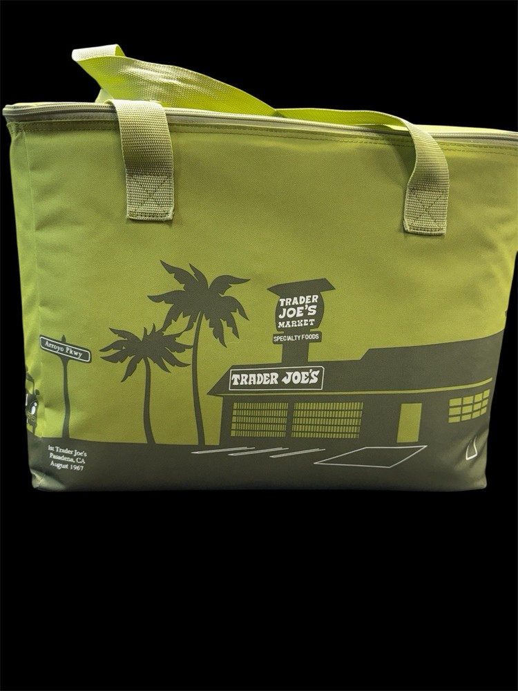 Trader Joe’s Large Insulated Tote Olive Green 8 Gallon Bag Cooler