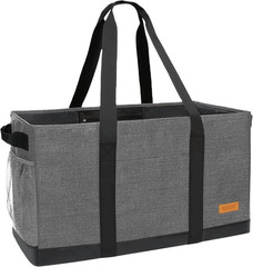 Extra Large Utility Tote Bag – Standing Reusable Grocery Bag with Handle