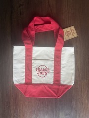 Trader Joe’s Small Mini Canvas Reusable Tote Bag, Multicolor, 13×10.5×4