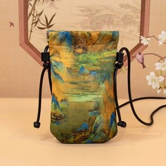 Stylish and simple drawstring change bag portable bundle messenger bag bag