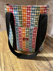 Dickies Shopping Tote Retro Style Easy Clean Long Shoulder Straps Starburst Bag
