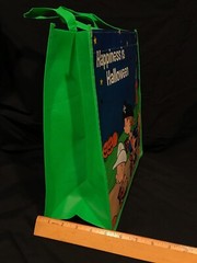 PEANUTS Reusable Grocery Shopping Gift Bag 6x12x13 HAPPINESS IS HALLOWEEN Snoopy