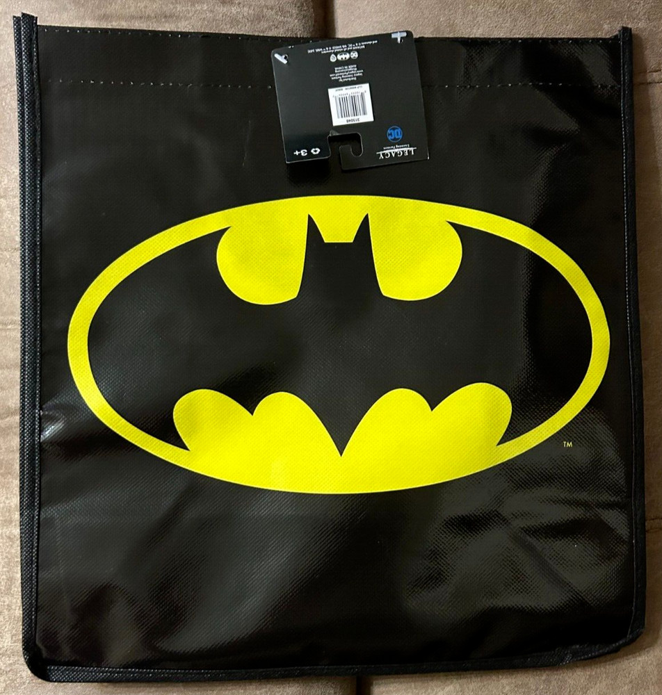 Brand New BATMAN DC Legacy Reusable Shopping Bag / Tote / Gift Bag 13 x 12 x 7
