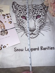 New Snow Leopard Rarities Gift Tote Bag 3pc Set With Bracelet NWOT