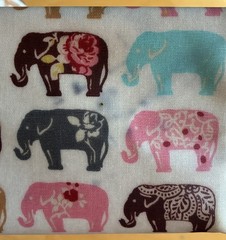 Uma Hana Elephant Print Waterproof Tote Bag Multicolor Reusable