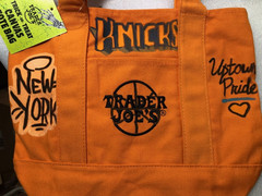 Knicks Hand Drawn Trader Joe’s Mini Light Orange Canvas Tote Bag(S)