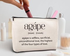 kdqua Christian Religion Agape Definition Makeup Bag, Multicolor