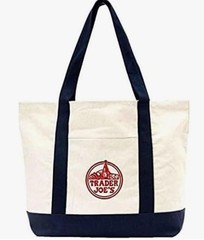 Trader Joe’s Canvas Tote Shopping Bag – LARGE CLASSIC NAVY – NEW with TAGS