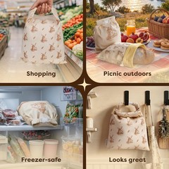 Très Fresh Beeswax Bread Bag for Sourdough (2 Pack) – 2 Pack, Windmill