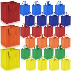 Kegeeei 24 Pack Heavy Duty Reusable Grocery Bags – Large Shopping Totes with …