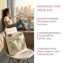 Aesthetic Pickle Lovers Canvas Shoulder Tote Bag – Funny Reusable Women’s Gift