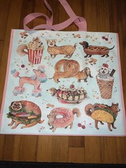DOGS as Treats Large Reusable Shopping Bag TJ Maxx Eco Friendly Tote Bag