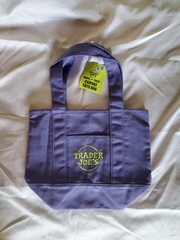Trader Joe’s Limited Edition Embroidered MINI CANVAS REUSABLE TOTE BAG