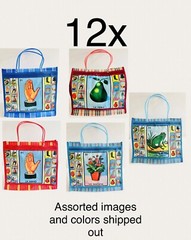 12x Loteria Mesh Bags Assorted Colors & Images Bolsas De Loteria De Maya