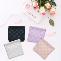 4 PCS Small Makeup Bag for Women, 4.7 inches × 4.3 inches, 4 colors