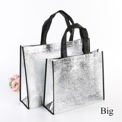 Eco Tote Shopping Bag Foldable Laser Coated Waterproof Reusable Non-woven Fabric