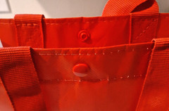 Lululemon Red x White Reusable Tote Shopping Store Bag, Yoga, Lunch Bag – Small