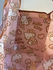 Hello Kitty Portable Foldable Reusable Shopping Shoulder Tote Bag 14×16 Inch