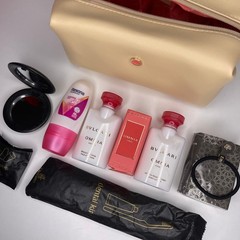 Emirates x Bvlgari Bulgari Rose Goldea Business Class Travel Toiletry Bag NEW!