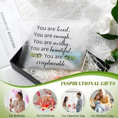 Reginary 50 Pcs Inspirational Gifts Bulk for Women Cosmetic white background