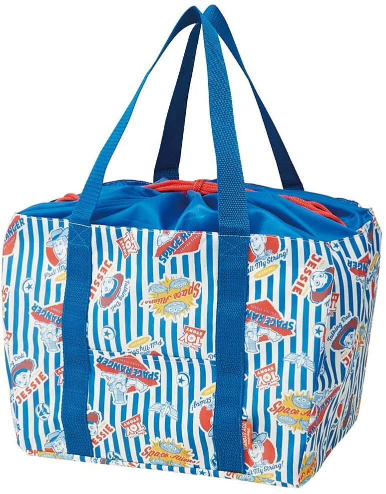 Skater Eco Friendly Foldable Bag Grocery Shopping Toy Story Blue Stripe