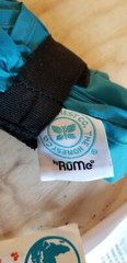 Honest Company Reusable Polyester Shopping Tote Earth Day Limited Ed Blue 50lb C