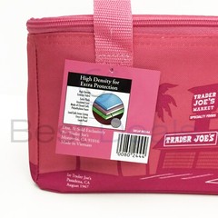 2 Pack Trader Joe’s Valentines Day Mini Insulated Tote Bag Pink