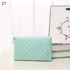 Foldable Shopping Bag with Zipper Multicolor Print Polyester Material 17x16in