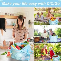 Lar Reble Bags Shopping Washable Foldable Grocery Bags Heavy Duty