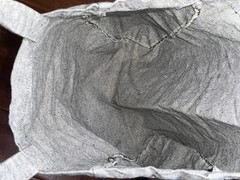 100% Cotton Medium Tote Bag Canvas Reusable Shopping Gray DINE BRANDS Tiny Check