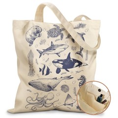 Aesthetic Tote Bag – with Magnetic Buckle and Zipper Inner Pocket for Women L…