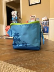 Trader Joe’s Authentic NEW WITH TAGS Mini Insulated Blue And Peach Coolers Bags