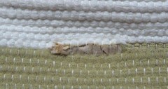 Carpet Bag Woven Tote Weekender Craft Knitting Beach Bag Wooden Handle