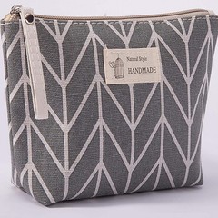 Shuiniba Portable Large Capacity Print Cosmetic Bag 1 Count (Pack of 1)