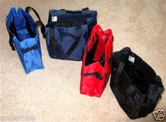 NICE Urban TOTE With RIPSTOP Polyester/ZIPPERS & MORE Black/Navy GREAT FEATURES!