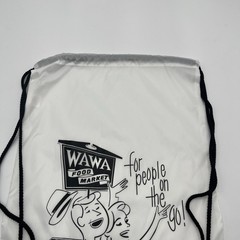 WAWA Reusable Drawstring Bag Brand New Black And White 2026