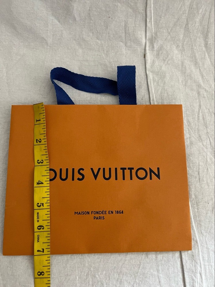 Louis Vuitton Reusable Paper Shopping Bag Orange 7″ x 8.5″ x 4.5″