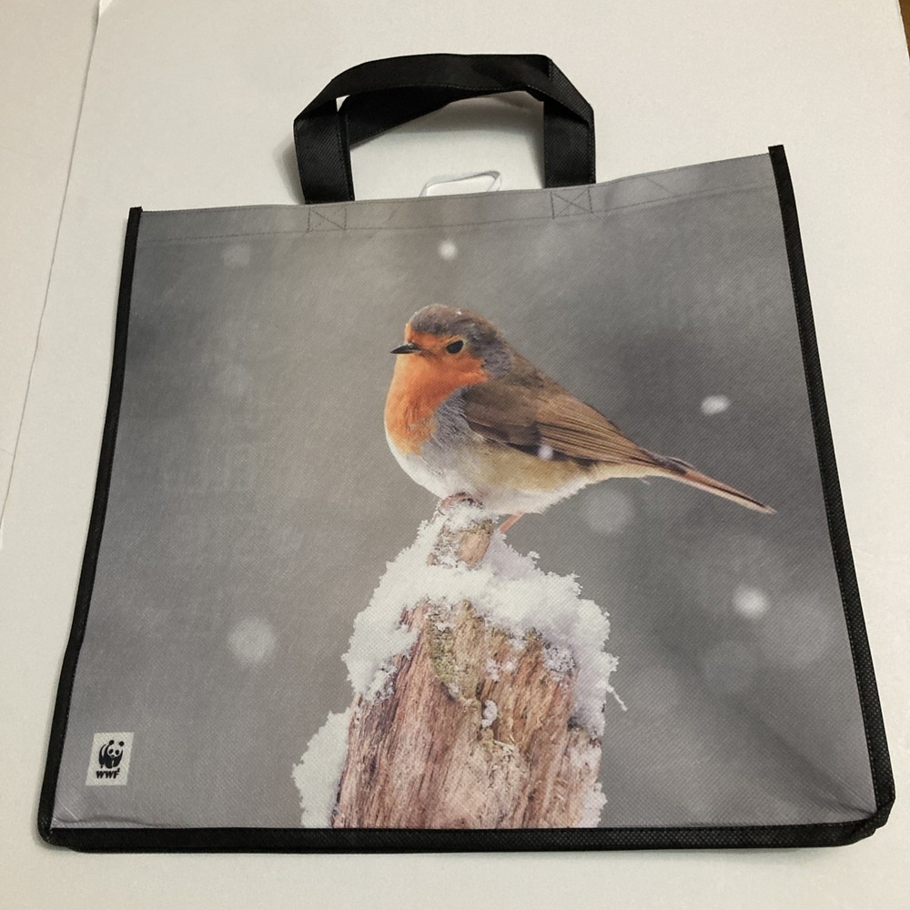 Tesco WWF Robin Tote Bag Bird Snow Post New Charity 2025