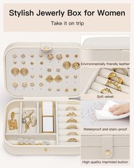 Vlando Travel Jewelry Case & Makeup Bag