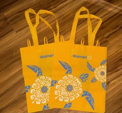 Walmart🌴Aloha From Hawaii🌴Shopping Reusable Tote Bag Grocery Groceries 6 Bags