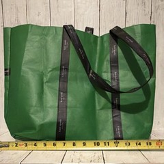 Kate Spade Green Nonwoven Foldable Reusable Shopping Bag 17x13x7 in